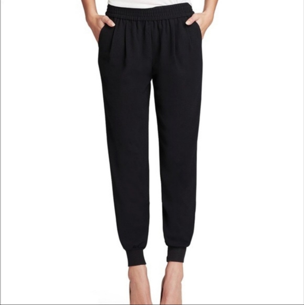 Joie Black Mariner Jogger Pants, Sz M